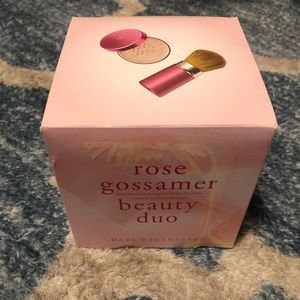 NIB bareminerals rose gossamer full size with brush set